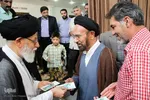جشن غدیر وملبس شدن جمعی از طلاب در بیت آیت الله مدرسی در یزد‎‎