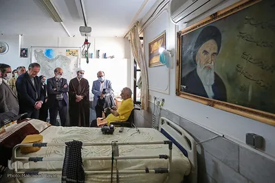 دیدار جمعی از مدیران و اعضای جهاددانشگاهی با جانبازان مرکز توانبخشی جانبازان ثارالله(ع)