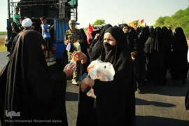 حرکت زائران اربعین از الهایی