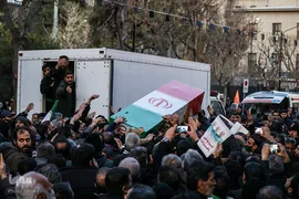 تشییع پیکر فرماندهان شهیددر معراج شهدا