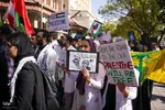 تجمع پرشور دانشگاهیان علوم پزشکی شیراز در محکومیت جنایات رژیم صهیونیستی‎