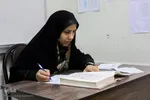 رقابت دانش‌آموزان دختردر آزمون حفظ جزء سی‌ام