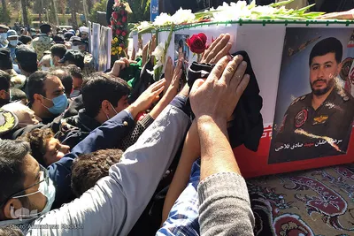 مراسم تشییع پیکر مطهر شهید سرهنگ دوم خلبان «صادق فلاحی» در شیراز‎‎