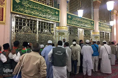 بارگاه قدسی پیامبر اکرم(ص) در مدینه منوره