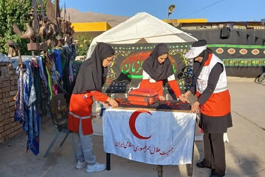 ۵ هزار عزادار حسینی از خدمات امدادی هلال‌احمر چهارمحال‌وبختیاری بهره‌مند شدند