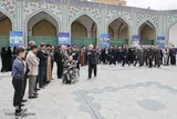 عکس | تشییع پیکر وحید مجتهدزاده در حرم مطهر رضوی