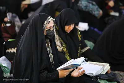 مراسم سوگواری شب شهادت امام جعفر صادق(ع) در حرم شاهچراغ‎‎