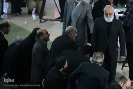 مراسم تشییع ۱۶آتش نشان شهید حادثه  پلاسکو