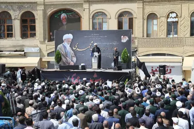 تشییع پیکر آیت‌الله غیاث‌الدین طه محمدی‎