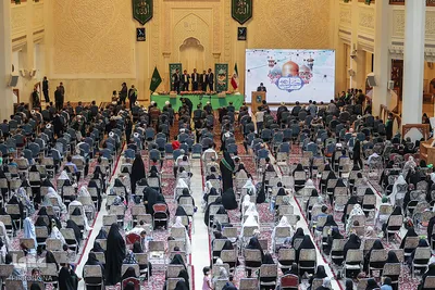 جشن شکرانه حضور در انتخابات در حرم شاهچراغ (ع)