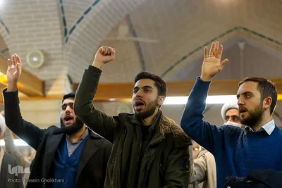 اجتماع طلاب و روحانیون قزوین در حمایت از مرجعیت و رهبر انقلاب