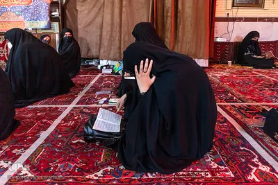 رخت عزای حسینی بر تن دختران تبریزی