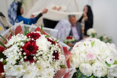 مراسم عقد زوجین در جوار حرم حضرت شاهچراغ(ع)