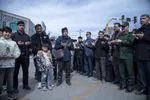 وداع باشکوه مردم دارالارشاد با شهدای مرزبان اردبیلی