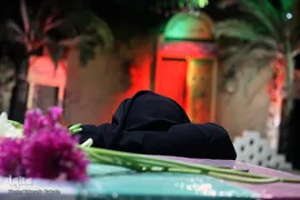 وداع با پیکر شهید مدافع حرم حمزه کاظمی
