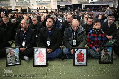 مراسم تشییع ۱۶آتش نشان شهید حادثه  پلاسکو