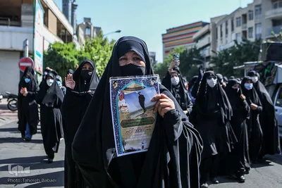 تشییع و تدفین دو شهید گمنام در بوستان اندیشه
