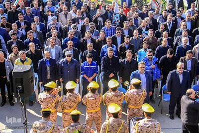 خاکسپاری پيكر شهيد گمنام دفاع مقدس در مجتمع آموزش صنعت نفت اهواز 