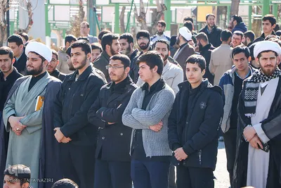 تجدید میثاق روحانیون و طلاب شهرستان اراک با شهدای انقلاب اسلامی