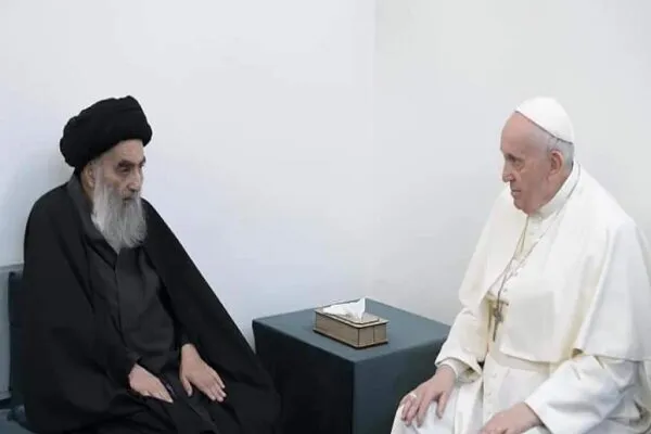 پاسخ آیت‌ الله سیستانی به نامه پاپ فرانسیس