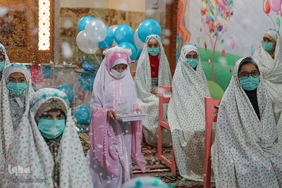 آیین جشن تکلیف دختران در حرم مطهر حضرت شاهچراغ(ع)