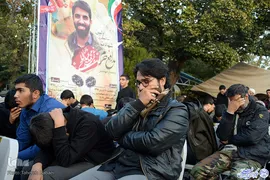 گلزار شهدای تهران، در روز شهادت امام رئوف