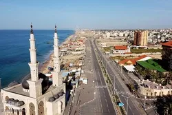 Qəzzada koronavirus məhdudiyyətləri - Foto