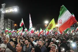 مراسم بدرقه تیم ملی فوتبال ایران در میدان انقلاب