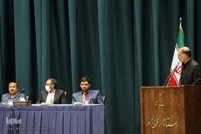 نشست خبری محمد علی شاه حسینی، معاون توسعه مدیریت و منابع استانداری یزد