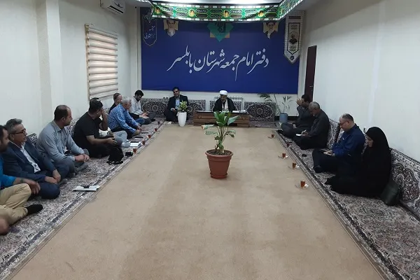 نشست اعضای بسیج رسانه و امام جمعه شهرستان بابلسر