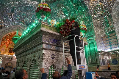 گلباران خدام حرم حضرت شاهچراغ عليه‌السلام‎