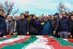 مراسم تشییع پیکر مطهر ۲۱ شهید اقتدار آذربایجان شرقی