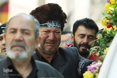 تشییع پیکر دو شهید گمنام در نعمت آباد تهران