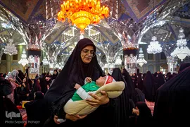 مراسم «شیرخوارگان عاشورایی» در حرم مطهر رضوی
