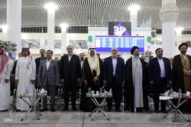 بدرقه نخستین گروه از زائران حج عمره در سال ۱۴۰۳