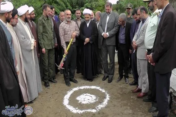 آیین کلنگ زنی احداث یادمان شهید خوشنام در فریدونکنار