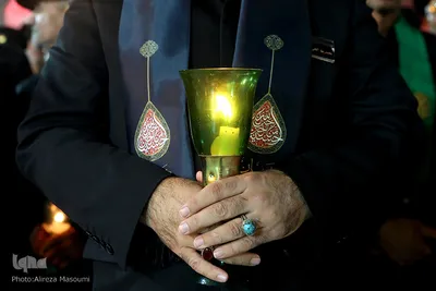 آیین خطبه خوانی شب عاشورا در حرم مطهر رضوی