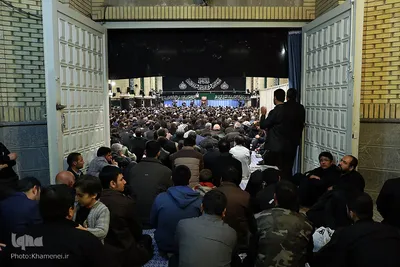 مراسم عزاداری شب شهادت حضرت زهرا (س) در حسینه امام خمینی(ره)
