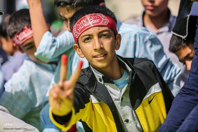 تجمع دانش آموزان شیرازی در حمایت از کودکان غزه