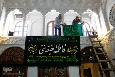 سیاهپوش شدن شهر قزوین