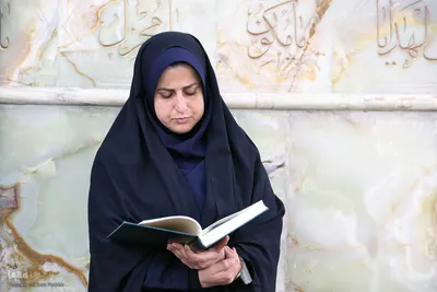 مراسم جزء خوانی قرآن کریم در حرم شاهچراغ(ع)