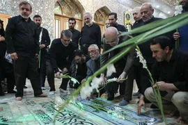 حضور جامعه قرآنی بر مزار شهیدان سلامی و طهرانچی