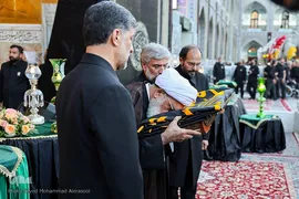 آیین سنتی «اذن عزا» در حرم مطهر امام رضا(ع)