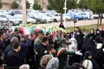 مراسم تشییع و تدفین شهید "احسان غمی تازه کندی" اولین شهید اهری جنگ رمضان در اهر