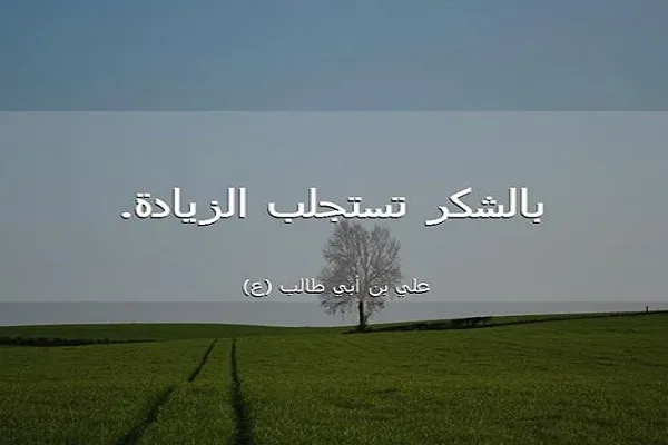 الشکر هو عرفان النعمة