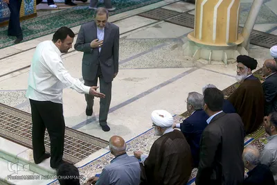 علی اکبر ولایتی، مشاور امور بین الملل مقام معظم رهبری در نماز جمعه روز جهانی قدس