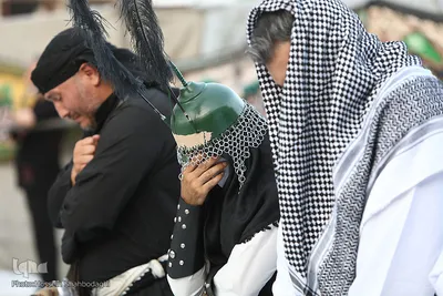 مراسم فدائیان سقا در امامزاده شاه سید علی(ع) قم
