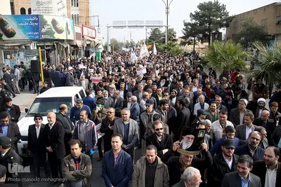 راهپیمایی مردم سمنان در حمایت از اقتدار و امنیت کشور