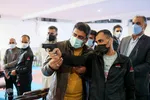 حضور جواد فروغی مدال آور المپیک 2020 توکیو در آسایشگاه شهید بهشتی مشهد

