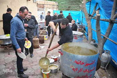 پخت و توزیع 2500 کیلو آش نذری به مناسبت رحلت پیامبر(ص) در اهواز 